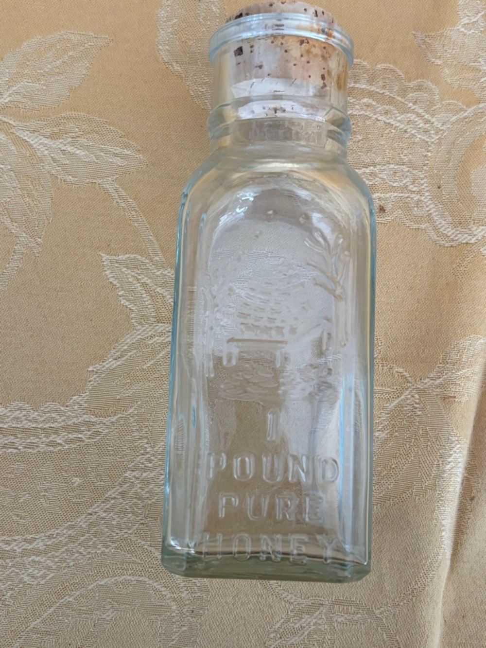Honey Acres Glass Jar with Cork Lid
